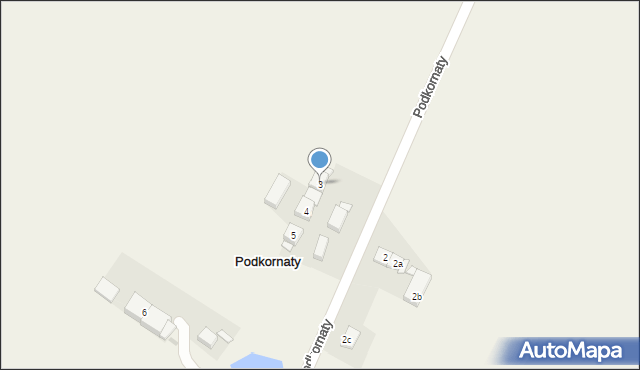 Podkornaty, Podkornaty, 3, mapa Podkornaty