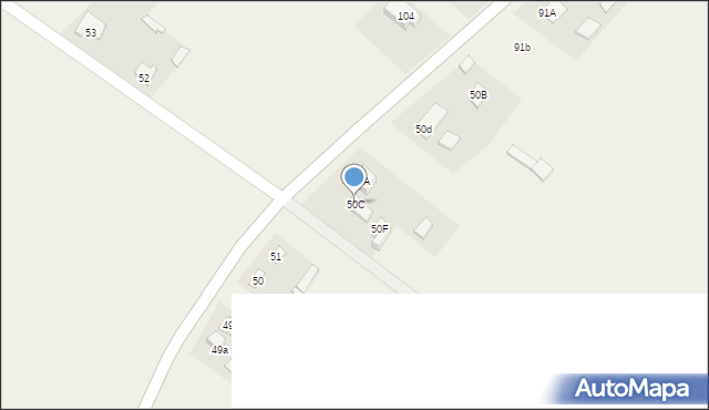 Podkrajewo, Podkrajewo, 50C, mapa Podkrajewo