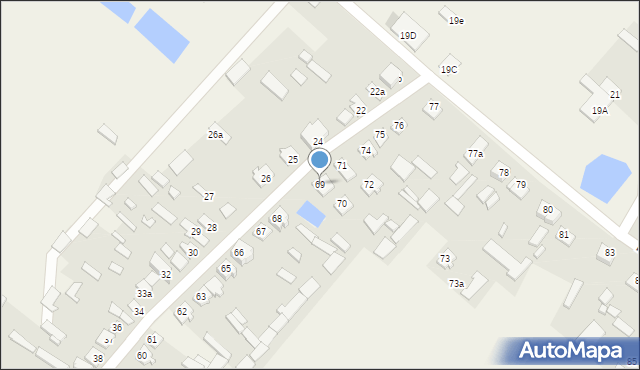 Podkrajewo, Podkrajewo, 69, mapa Podkrajewo