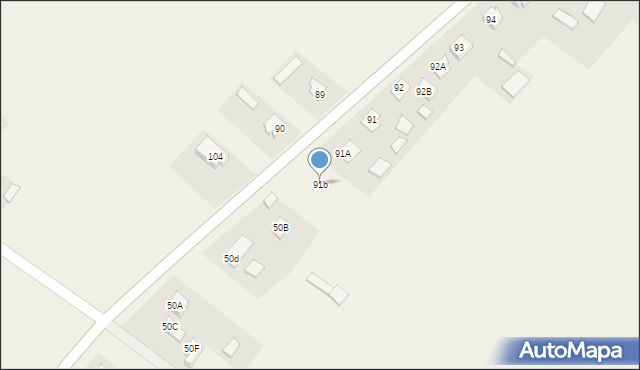 Podkrajewo, Podkrajewo, 91b, mapa Podkrajewo