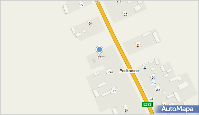 Podkrasne, Podkrasne, 24, mapa Podkrasne