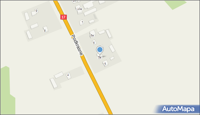 Podkrasne, Podkrasne, 5a, mapa Podkrasne
