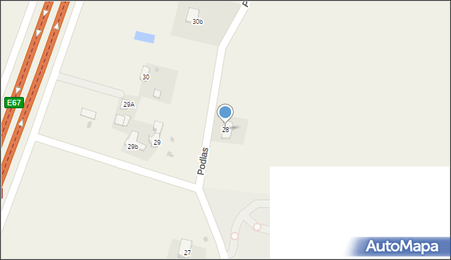 Podlas, Podlas, 28, mapa Podlas