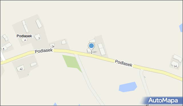 Podlasek, Podlasek, 2, mapa Podlasek