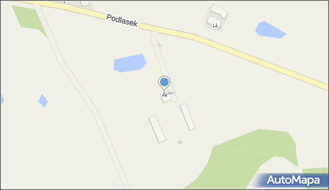 Podlasek, Podlasek, 4a, mapa Podlasek