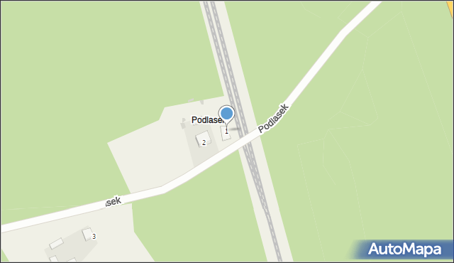 Podlasek, Podlasek, 1, mapa Podlasek
