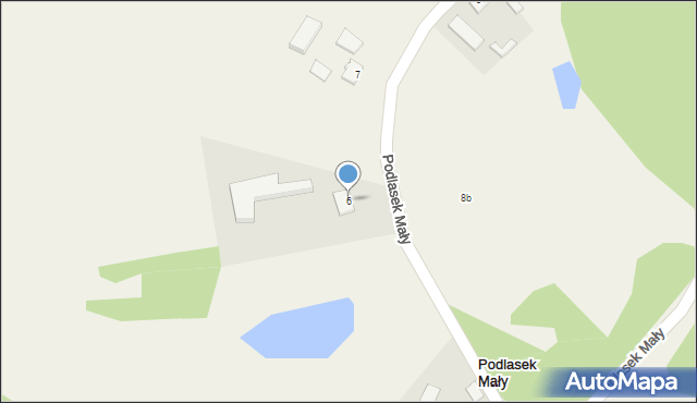 Podlasek Mały, Podlasek Mały, 6, mapa Podlasek Mały