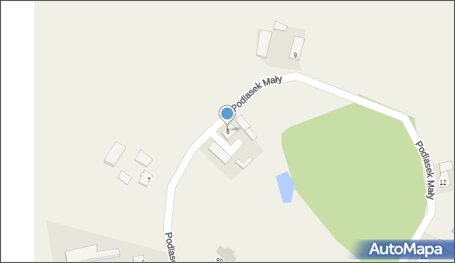 Podlasek Mały, Podlasek Mały, 8, mapa Podlasek Mały