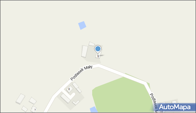 Podlasek Mały, Podlasek Mały, 9, mapa Podlasek Mały