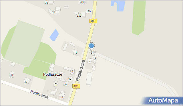 Podłaszcze, Podłaszcze, 2, mapa Podłaszcze
