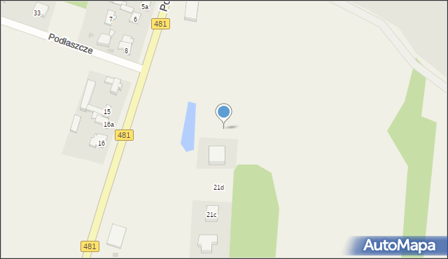 Podłaszcze, Podłaszcze, 21f, mapa Podłaszcze