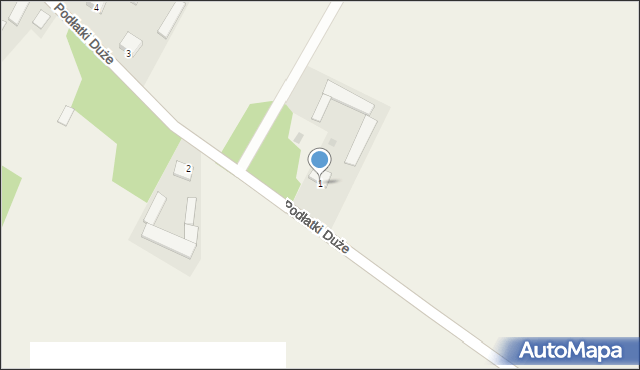 Podłatki Duże, Podłatki Duże, 1, mapa Podłatki Duże