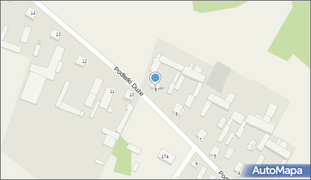 Podłatki Duże, Podłatki Duże, 9, mapa Podłatki Duże