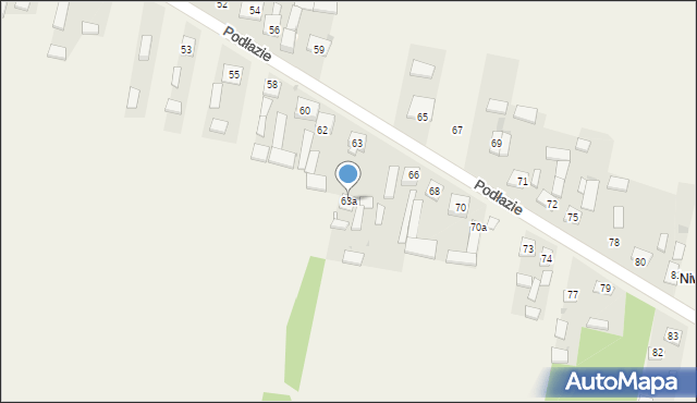 Podłazie, Podłazie, 63a, mapa Podłazie
