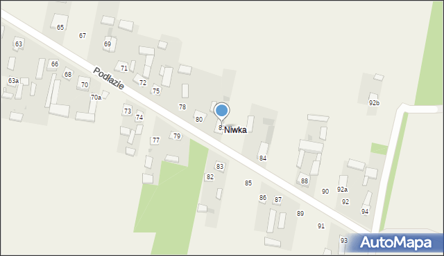 Podłazie, Podłazie, 81, mapa Podłazie