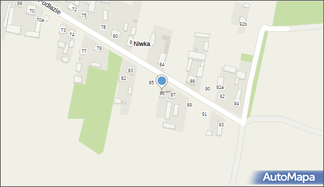 Podłazie, Podłazie, 86, mapa Podłazie