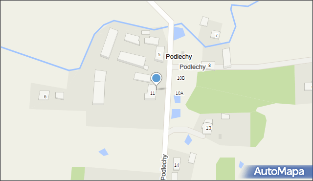 Podlechy, Podlechy, 3A, mapa Podlechy