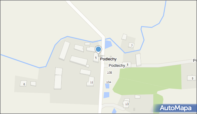 Podlechy, Podlechy, 5A, mapa Podlechy