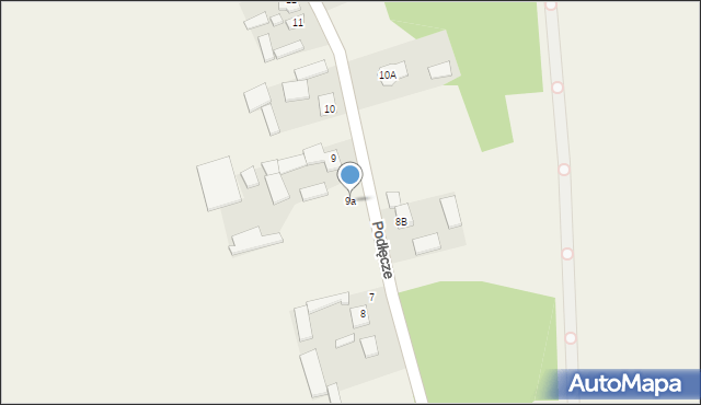 Podłęcze, Podłęcze, 9a, mapa Podłęcze