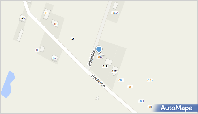 Podleńce, Podleńce, 28C, mapa Podleńce