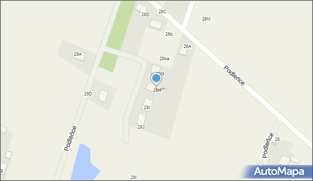 Podleńce, Podleńce, 29H, mapa Podleńce