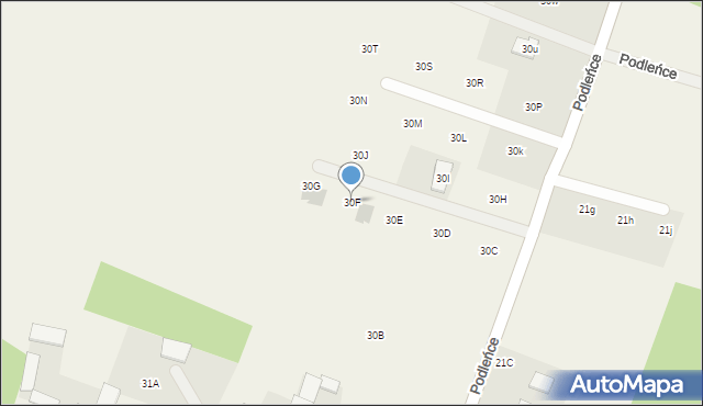 Podleńce, Podleńce, 30F, mapa Podleńce