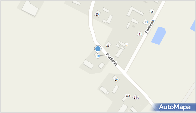 Podlesie, Podlesie, 18, mapa Podlesie
