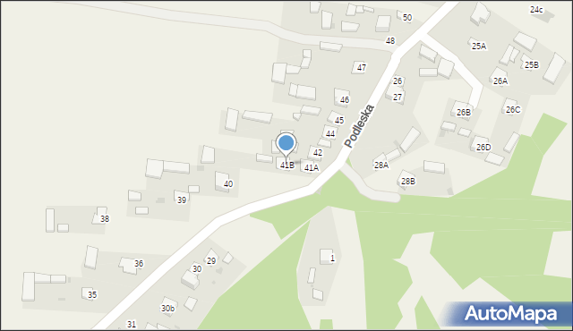 Podlesie, Podleska, 41B, mapa Podlesie
