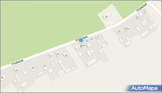 Podlesie, Podlesie, 28, mapa Podlesie