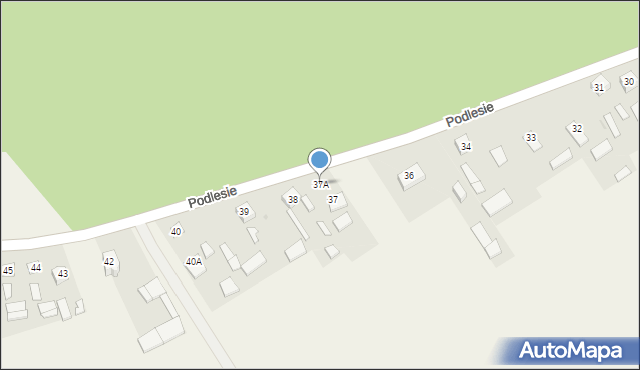 Podlesie, Podlesie, 37A, mapa Podlesie