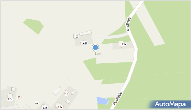 Podlesie, Podlesie, 13d, mapa Podlesie