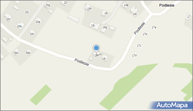 Podlesie, Podlesie, 19k, mapa Podlesie