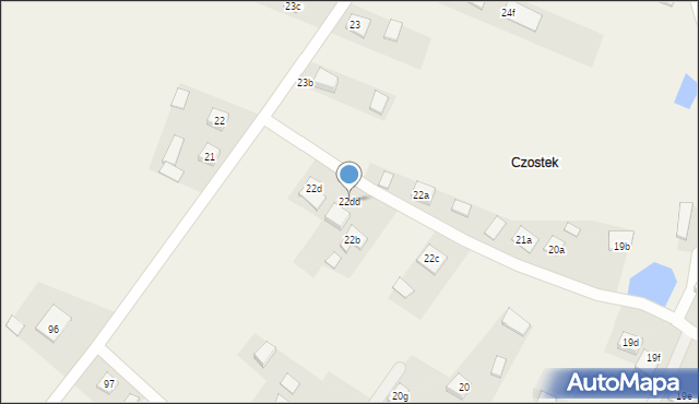 Podlesie, Podlesie, 22dd, mapa Podlesie