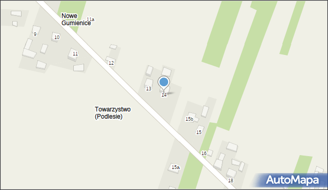 Podlesie, Podlesie, 14, mapa Podlesie