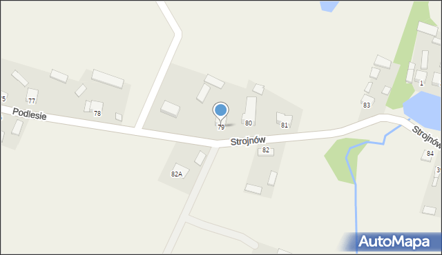 Podlesie, Podlesie, 79, mapa Podlesie