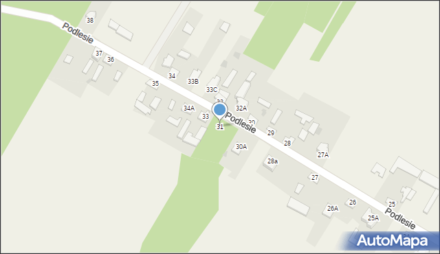 Podlesie, Podlesie, 31, mapa Podlesie