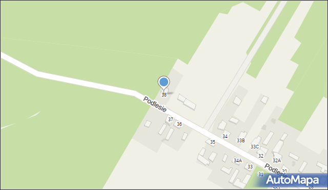 Podlesie, Podlesie, 38, mapa Podlesie