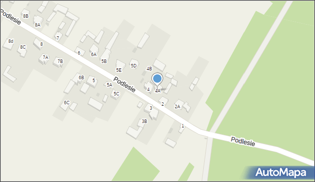 Podlesie, Podlesie, 4A, mapa Podlesie