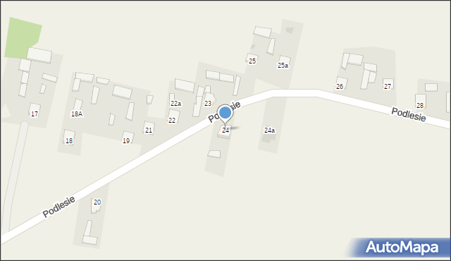 Podlesie, Podlesie, 24, mapa Podlesie