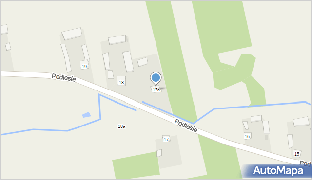 Podlesie, Podlesie, 17a, mapa Podlesie