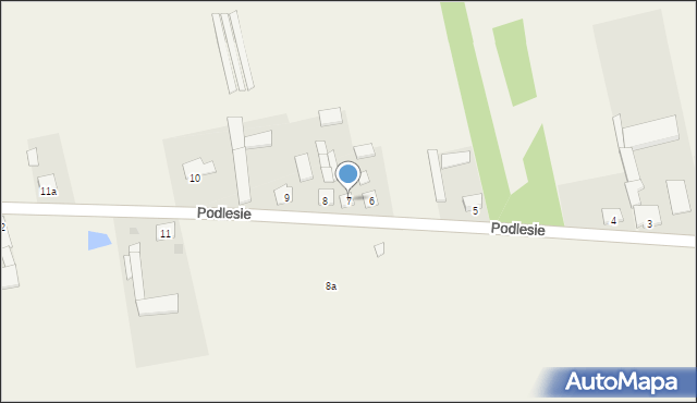 Podlesie, Podlesie, 7, mapa Podlesie