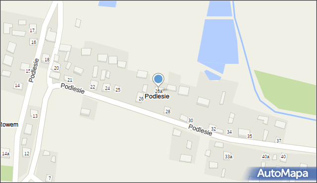 Podlesie, Podlesie, 26a, mapa Podlesie