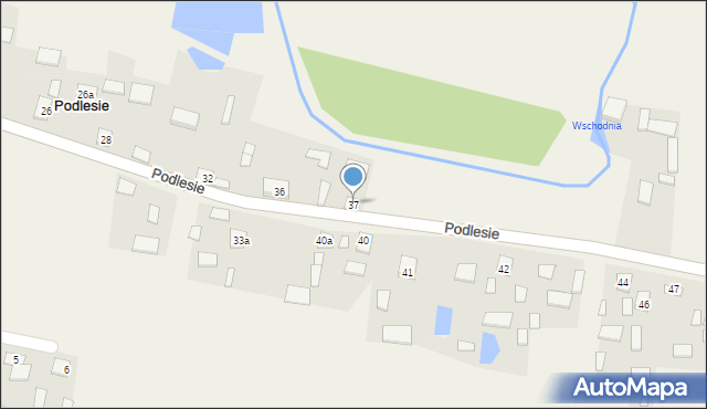 Podlesie, Podlesie, 37, mapa Podlesie