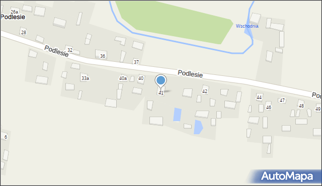 Podlesie, Podlesie, 41, mapa Podlesie