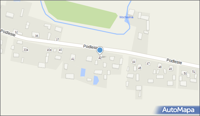 Podlesie, Podlesie, 42, mapa Podlesie