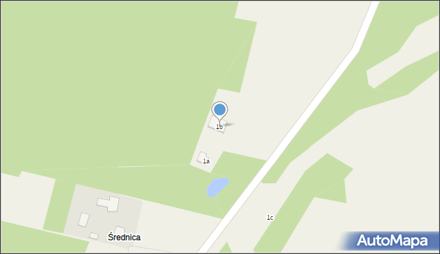 Podlesie, Podlesie, 1b, mapa Podlesie