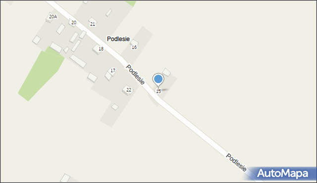 Podlesie, Podlesie, 15, mapa Podlesie