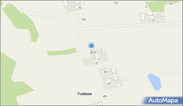 Podlesie, Podlesie, 52, mapa Podlesie