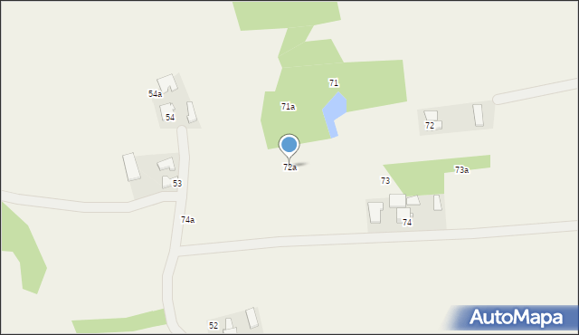 Podlesie, Podlesie, 72a, mapa Podlesie
