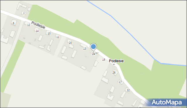 Podlesie, Podlesie, 24, mapa Podlesie